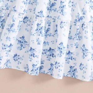 baesd floral print smocked fit flare dress