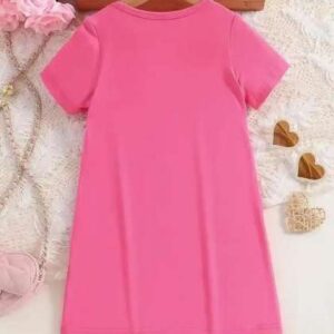 baesd girls graphic printed round neck cotton tshi