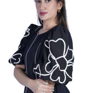 bello dona clothing embroidered aline dress