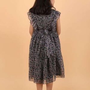 calyx clothing girls floral printed flutter sleeve