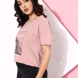chemistry printed dropshoulder sleeves pure cotton