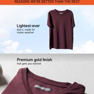damensch breeze ultralight v neck solid tshirt