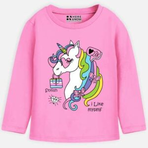 herenow girls typography 3 printed applique tshirt