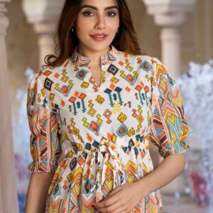 kalini women ethnic motifs printed cotton fit fla