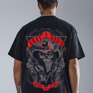 pronk men graphic printed round neck oversized tsh