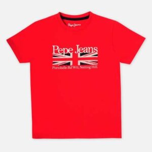 pepe jeans boys graphic printed round neck pure co