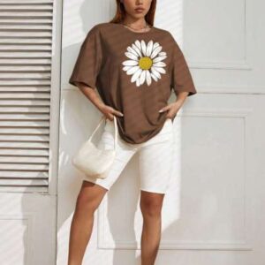 szn floral printed cotton tshirt