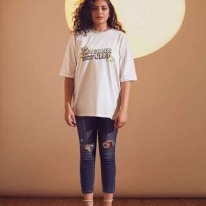 the clothing factory women white pink typography