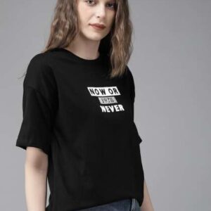 the roadster lifestyle co women black round neck c