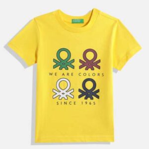 united colors of benetton boys brand logo printed