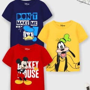 yk disney boys pack of 3 mickey friends printed t
