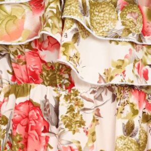 znx clothing floral one shoulder maxi dress