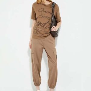 max women typography printed round neck cotton ove